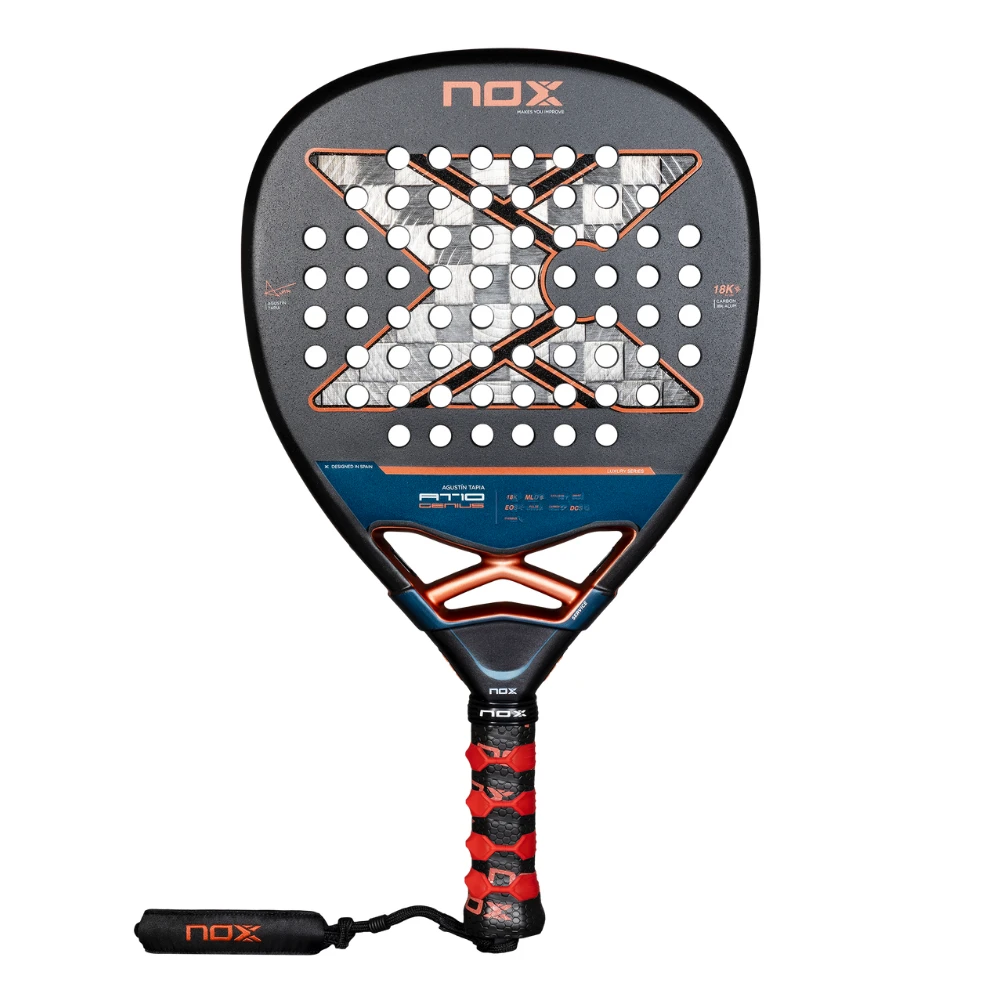 Pala de pádel Nox AT10 Genius Attack 18K Agustin Tapia 2025