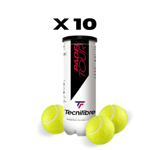 10 kokers TECNIFIBRE Padel Tour-ballen