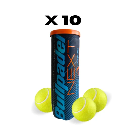 10 cans Of Bullpadel Next Padel Balls