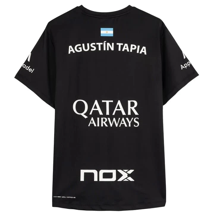 NOX Sponsors AT10 Schwarzes T-Shirt von Agustin Tapia