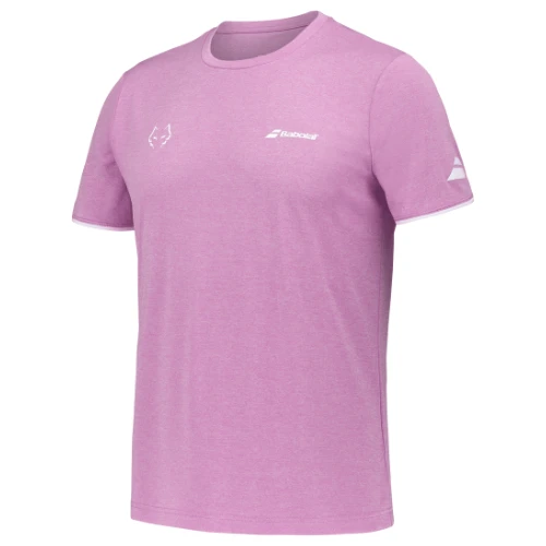 Juan Lebron Babolat Crew neck T-Shirt rose