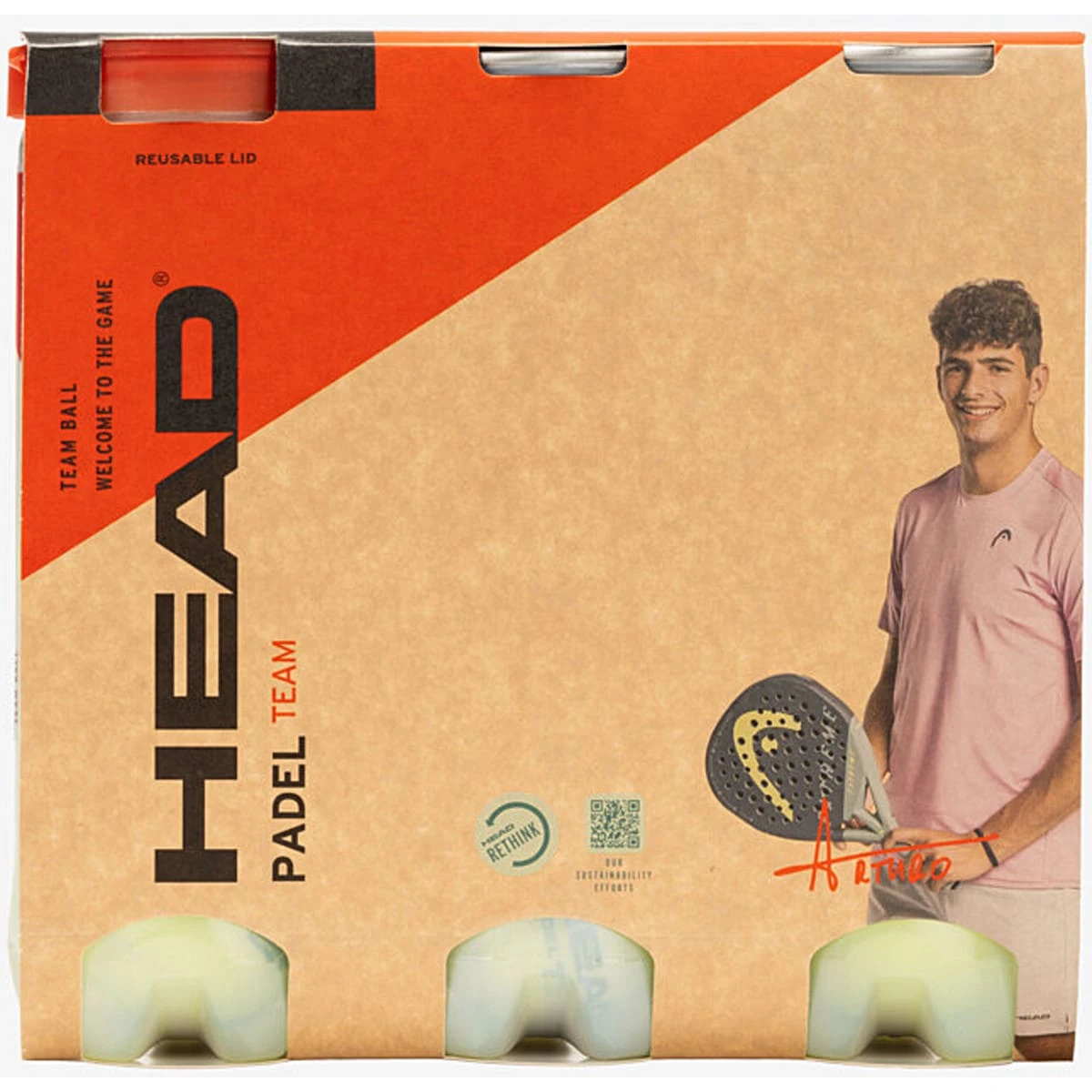 3 botes De Pelotas Head Padel Team