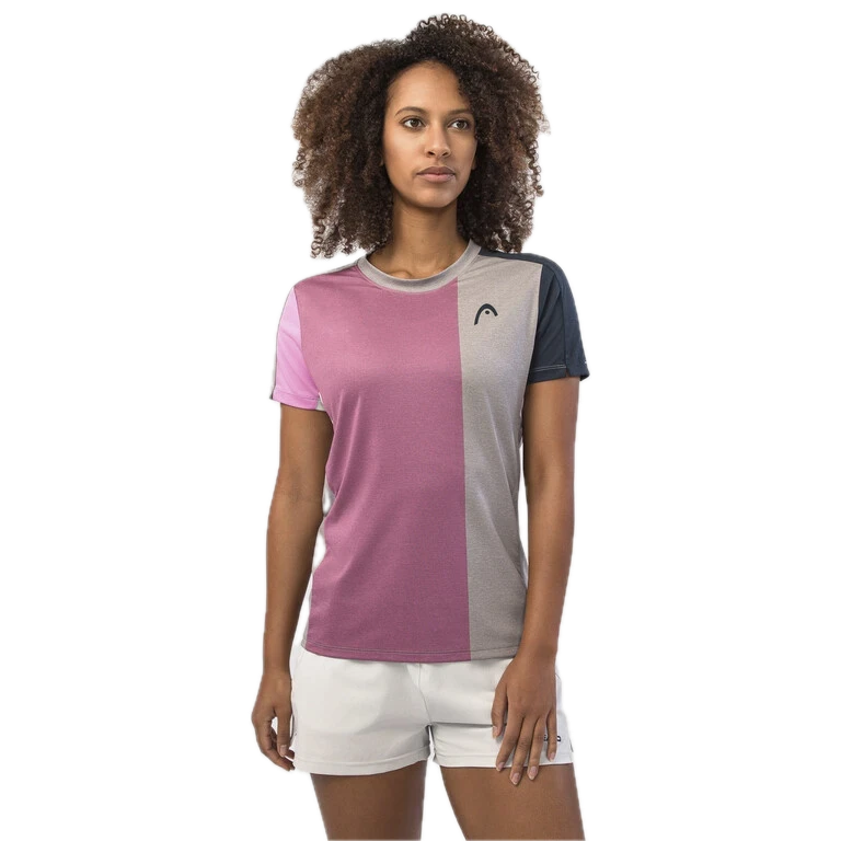 T-shirt HEAD Play Tech cyclame/gris Femme 2024