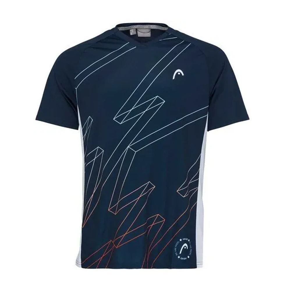T-SHIRT Head Play Tech Bleu