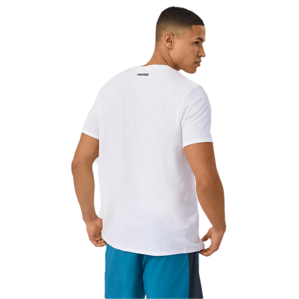 T-Shirt Head Rainbow Men Blanc