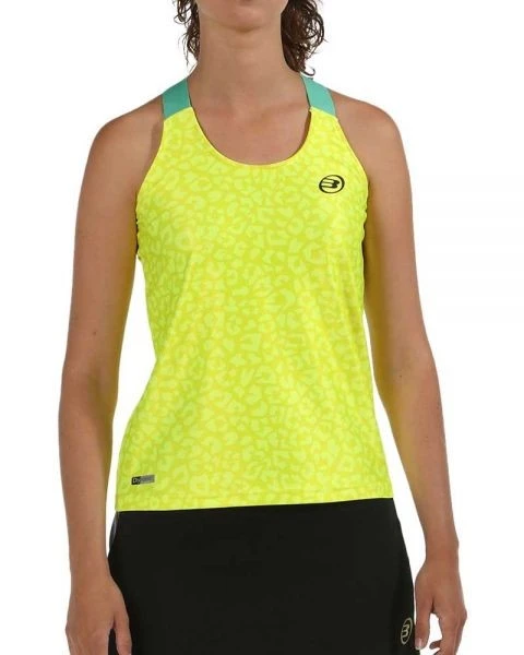 T-SHIRT BULLPADEL Femme Blies Jaune Fluo