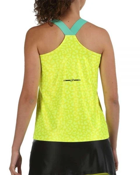 T-SHIRT BULLPADEL Femme Blies Jaune Fluo