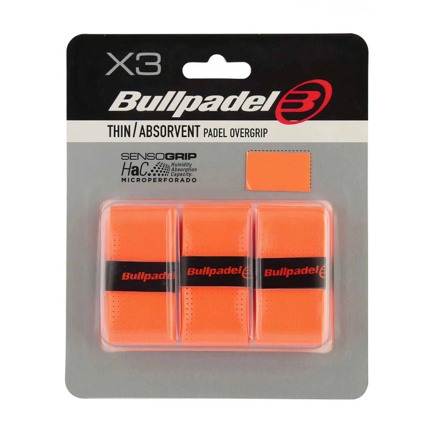 Surgrips Bullpadel Fin et Absorbant Orange Fluo