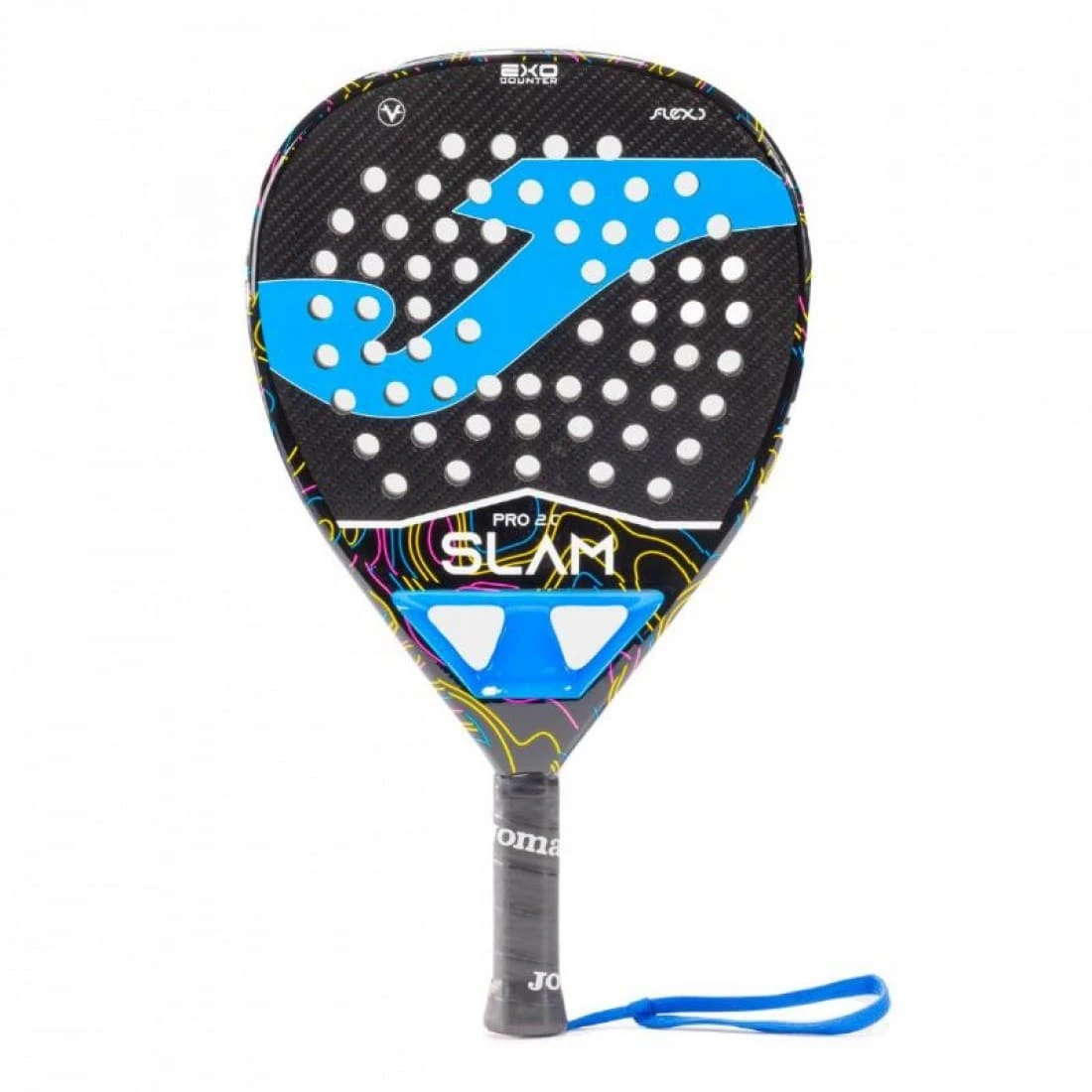 Padel racket  Joma Slam Pro 2.0 black and turquoise 