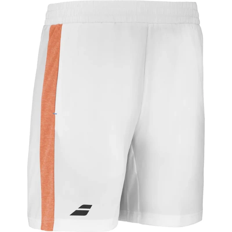 Babolat Short Play Homme Blanc/Orange