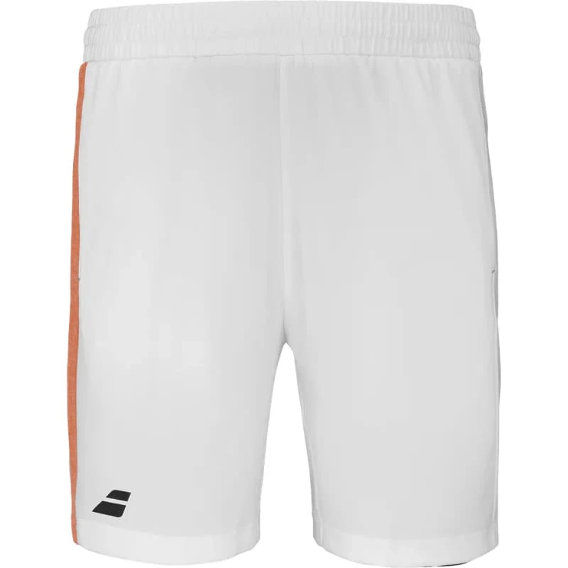 Babolat Short Play Homme Blanc/Orange