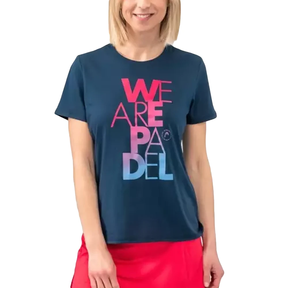 Head Women's Padel Wap Bold Navy T-Shirt