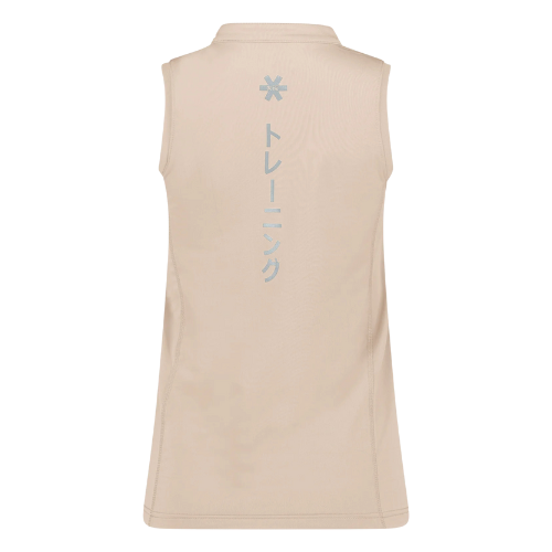 Osaka kurzes ärmelloses Top beige