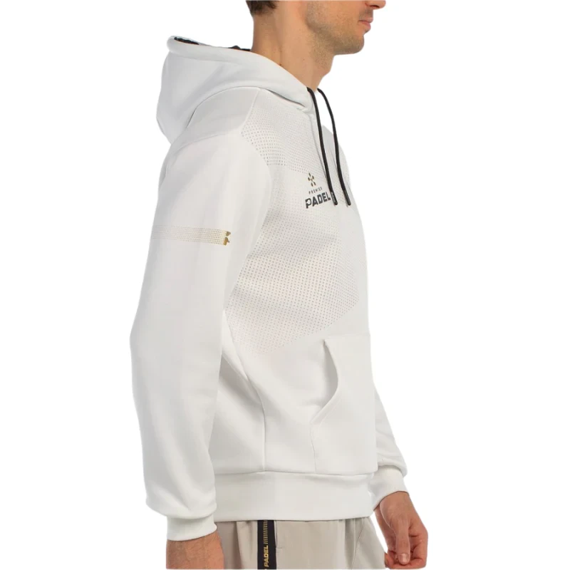 Sweat-Shirt Bullpadel BAQUE Premier padel blanc