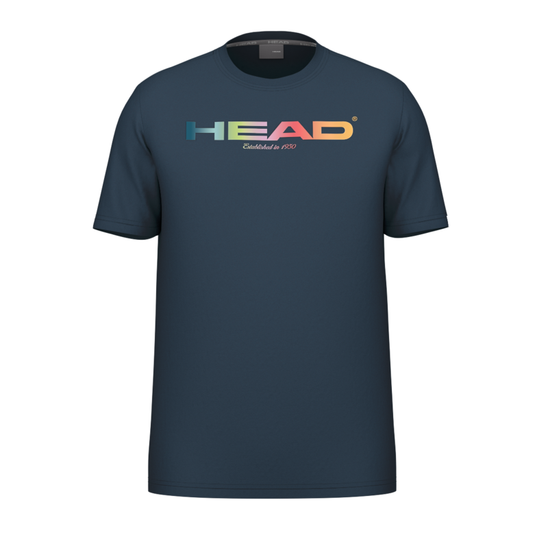 Head Rainbow T-Shirt Women Marineblau