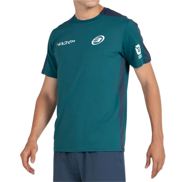 Camiseta Bullpadel Paquito 25I Verde Oscuro