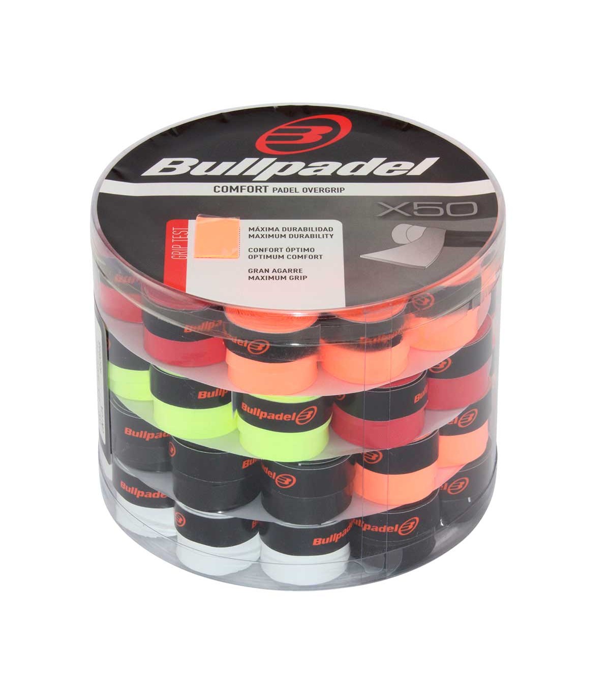 Bullpadel Comfort Multicolor Overgrips GB1604 x50