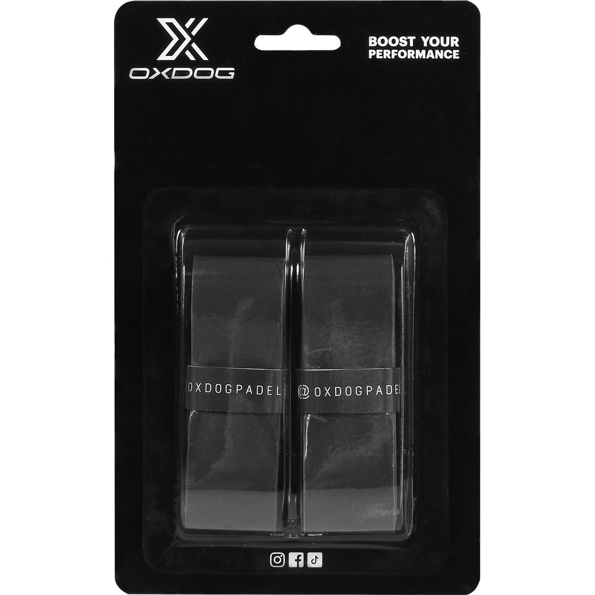OXDOG Supertech Black Overgrips x2