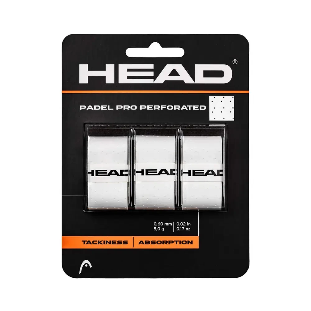Overgrips HEAD Padel Pro Geperforeerd Wit x3