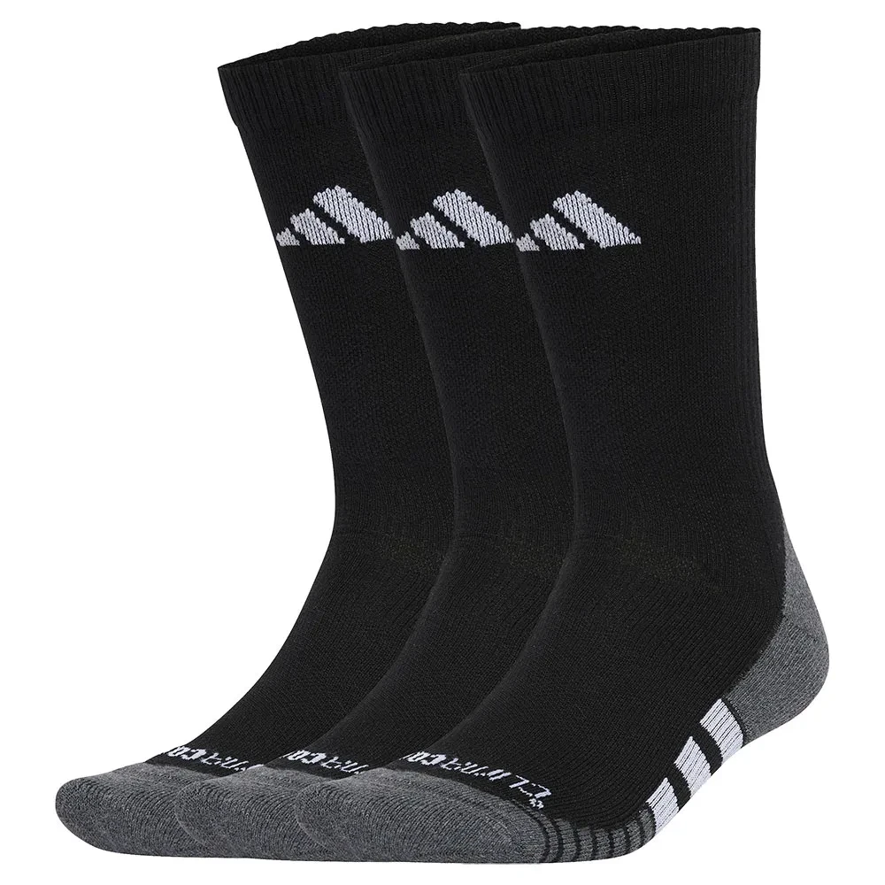 Adidas Crew Performance Climacool Cushioned Socks x3 Black