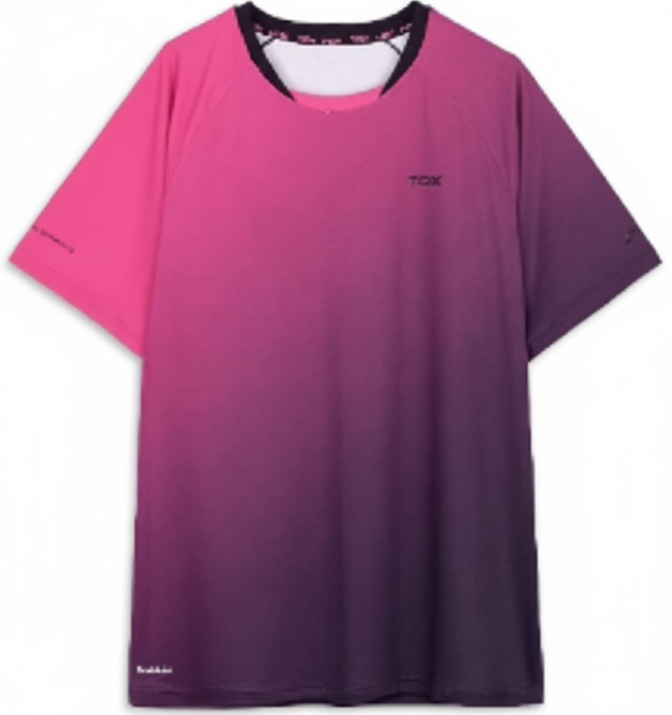 Maglietta Nox Pro mora-rosa degradé
