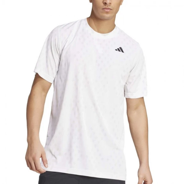 T-Shirt ADIDAS Club Graph Blanc/Gris