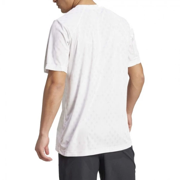 T-Shirt ADIDAS Club Graph Blanc/Gris