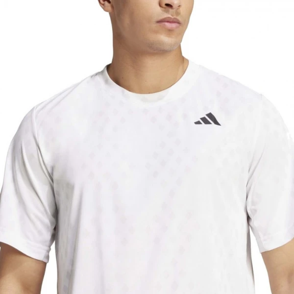 T-Shirt ADIDAS Club Graph Blanc/Gris