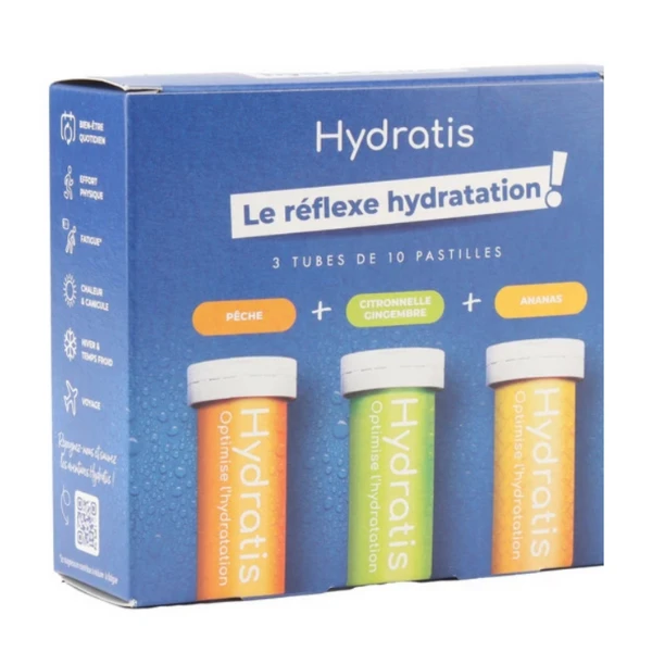 Hydratis Mini Pack Découverte 30 Comprimés Effervescents