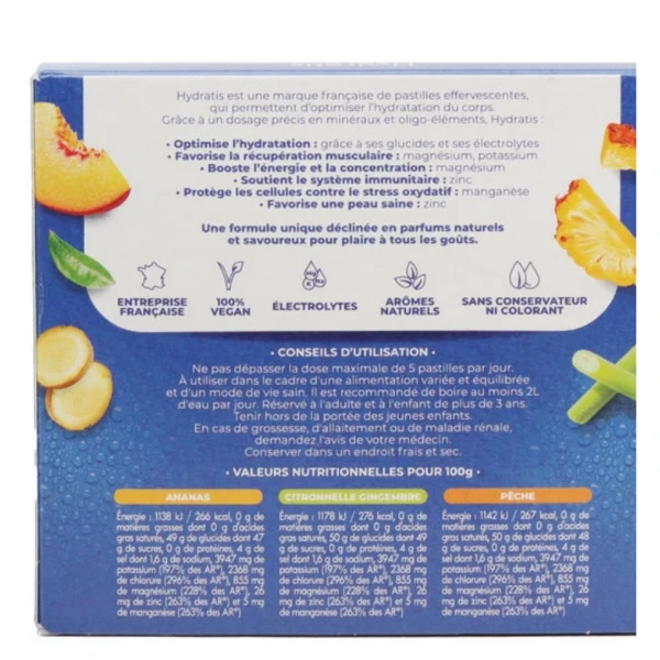 Hydratis Mini Pack Découverte 30 Comprimés Effervescents