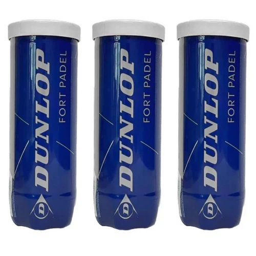 3 Tubos de Pelotas Dunlop Fort Padel