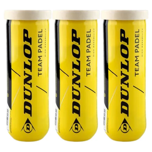 3 Kokers Dunlop Team Padelballen