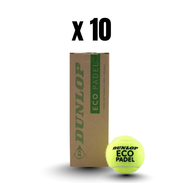 10 Tubos de Pelotas Dunlop Eco Padel
