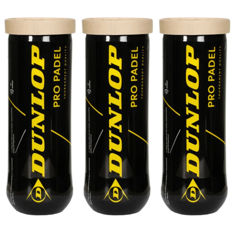 3 Tubes Dunlop Pro Padel Ballen