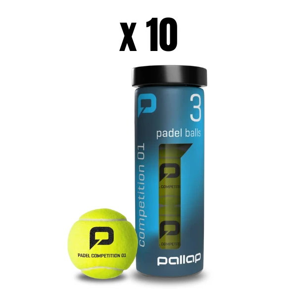 10 Tubi di Palle da Padel PALLAP Competition 01