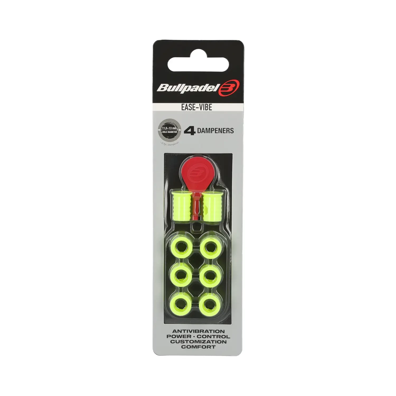 Bullpadel Ease Vibe Gelb Antivibratoren x4