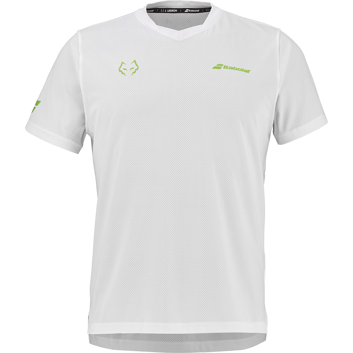 T-shirt Juan Lebron Babolat Crew Neck Blanc/Blanc 2026