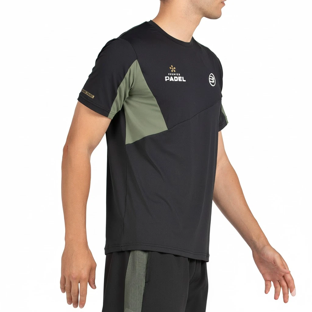 T-shirt Bullpadel Pocate Noir