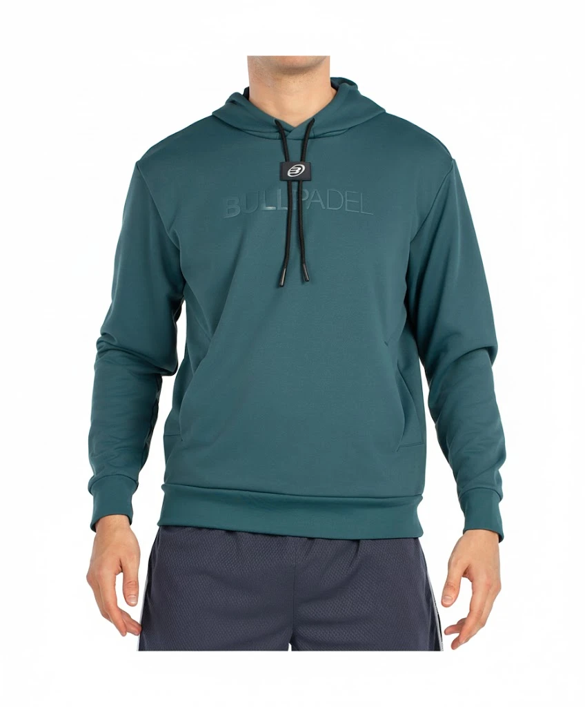 Sudadera Bullpadel Binee Verde Oscuro