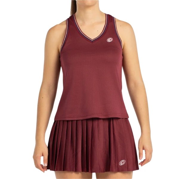 Camiseta sin mangas BULLPADEL Aza Burdeos W