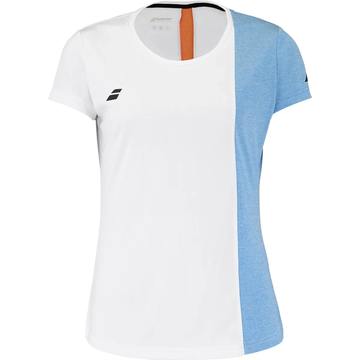 T-Shirt Play Cap Sleeve Top Femme Bleu/Blanc