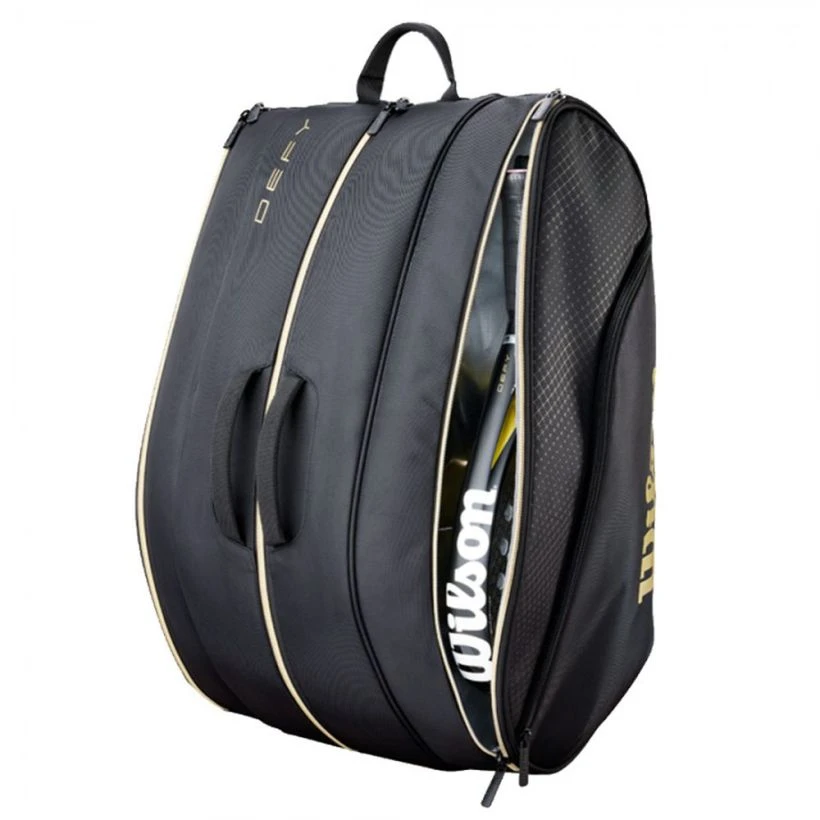 Sac de padel Wilson Defy V1 Noir/Or