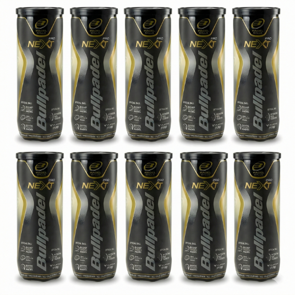 10 tubes De Balles Bullpadel Next Pro