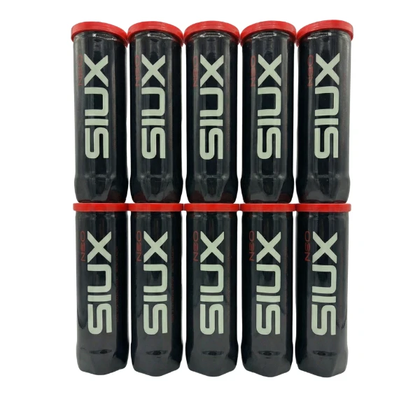 10 cans of SIUX NEO Padel Balls