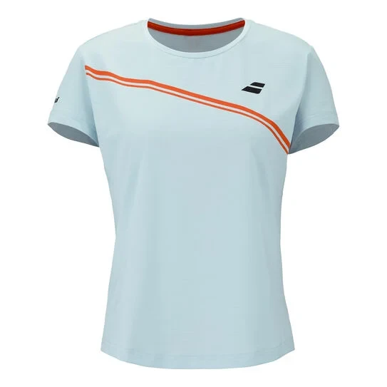 Maglia Babolat Play Cap Sleeve Top Blu Illusion