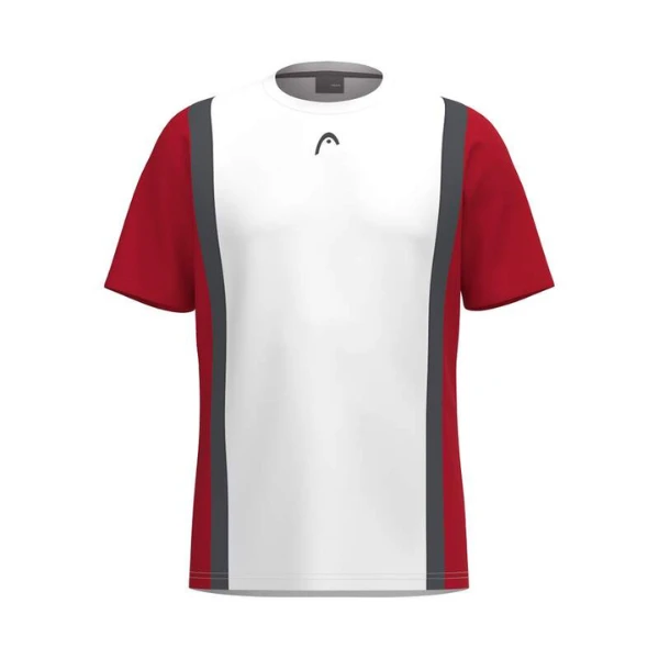T-Shirt HEAD Club 25 Tech Rosso/Bianco