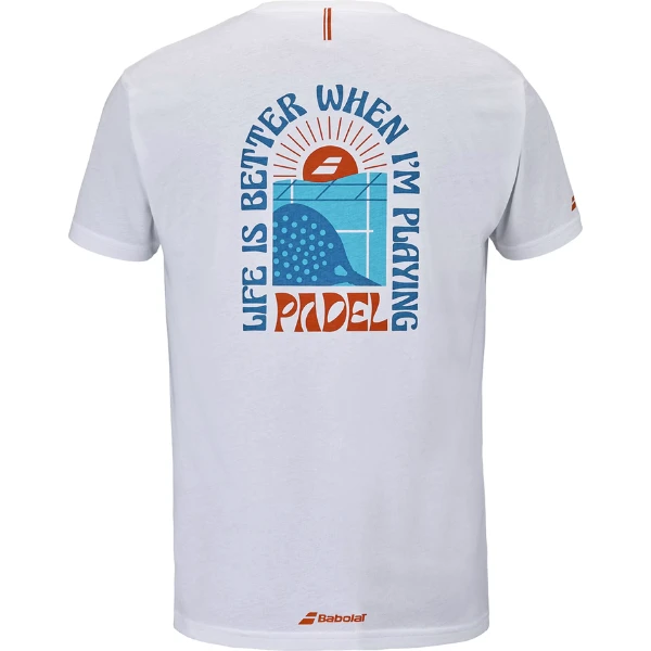 T-Shirt BABOLAT Perf Cotton Blanc