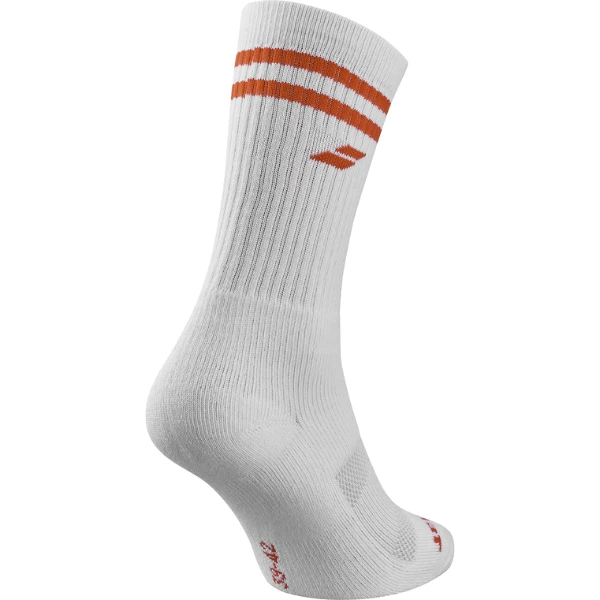 BABOLAT Team Socks White/Orange x1