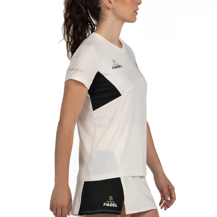 Camiseta BULLPADEL Pampan Mujer Crudo