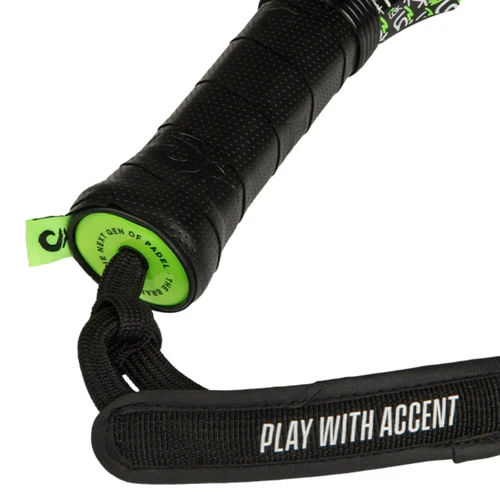 Raquette de padel Lok Carb-On Hype Gen 2 2026 – détail du grip et de la dragonne
